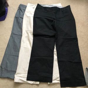 Three pairs of Gap dress pants